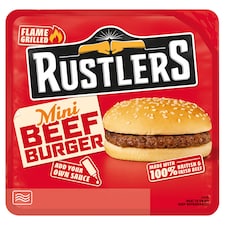 Rustlers Mini Beef Burgers 101G