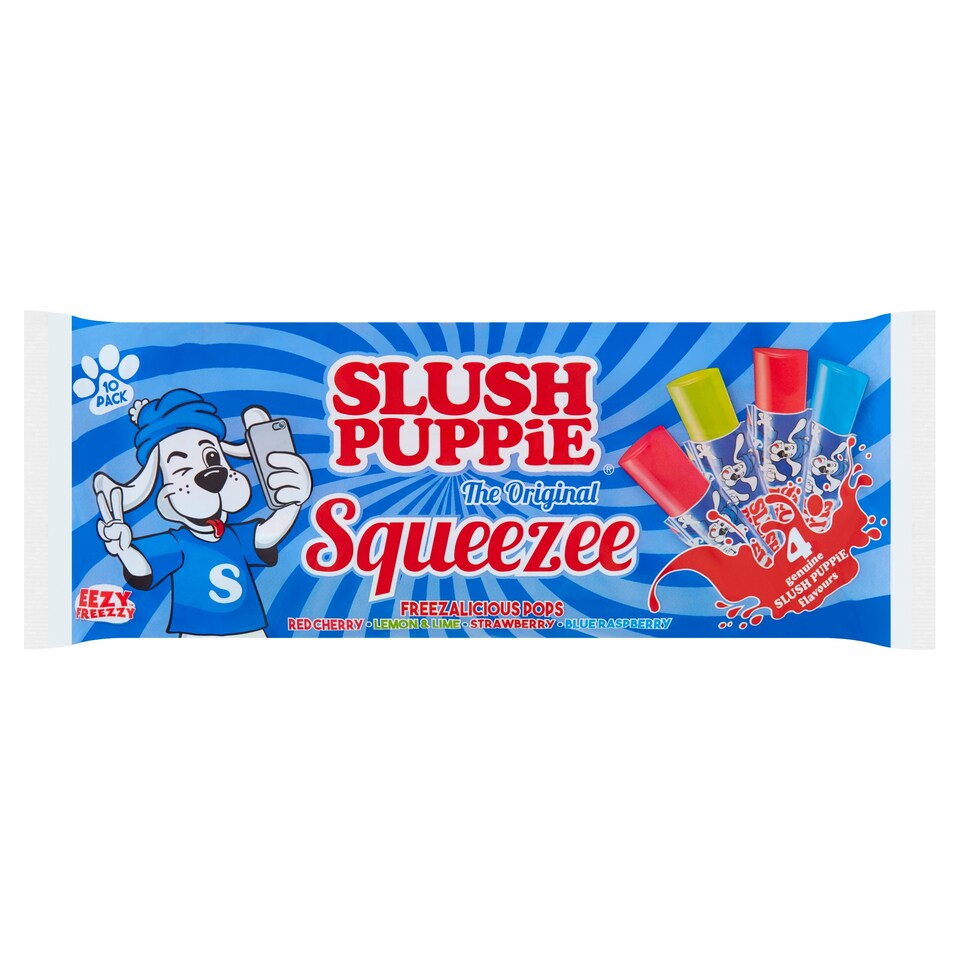 Slush Puppie Squeezee Fruit Pops 10 X 60Ml