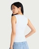 image 3 of F&F V-Neck Vest in White