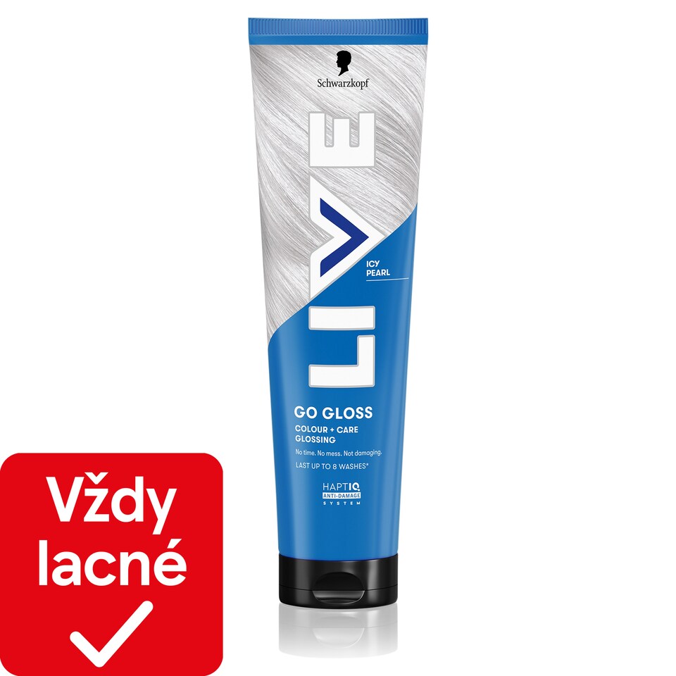 Schwarzkopf Live Go Gloss Colour+Care Glossing ľadová perleť 150 ml