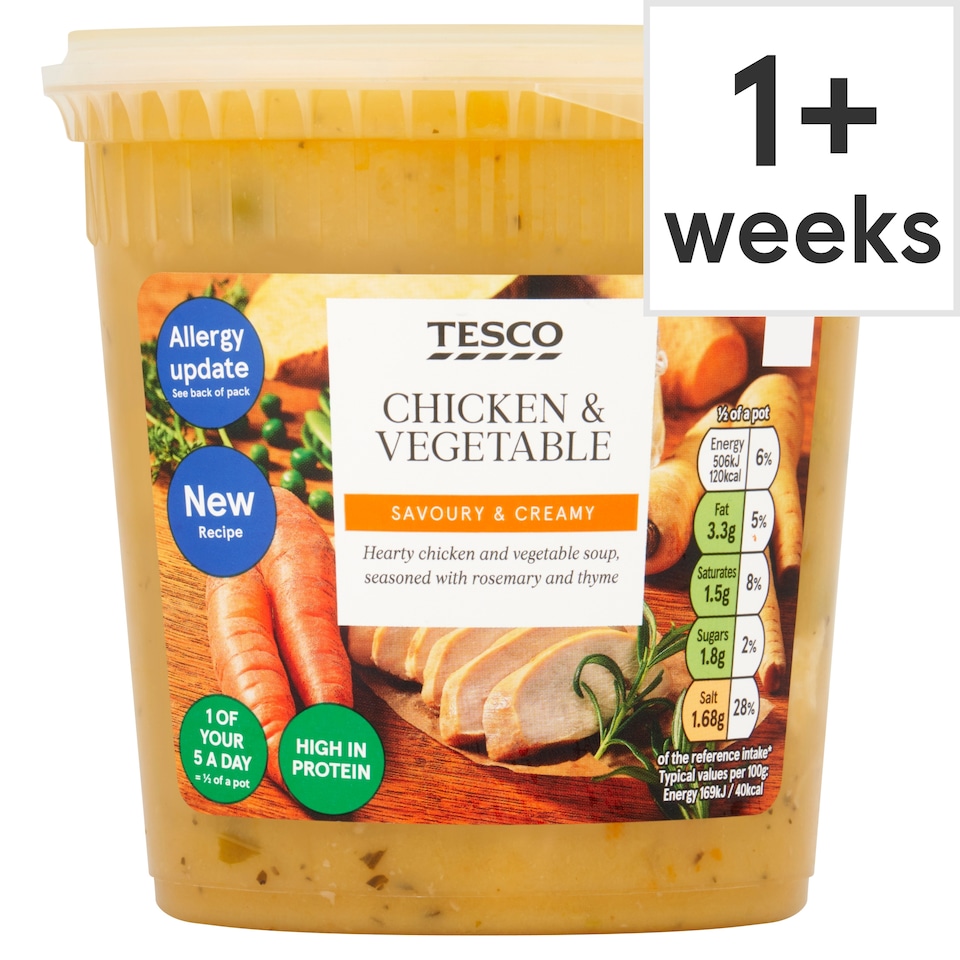Tesco Chicken & Vegetable Soup 600g