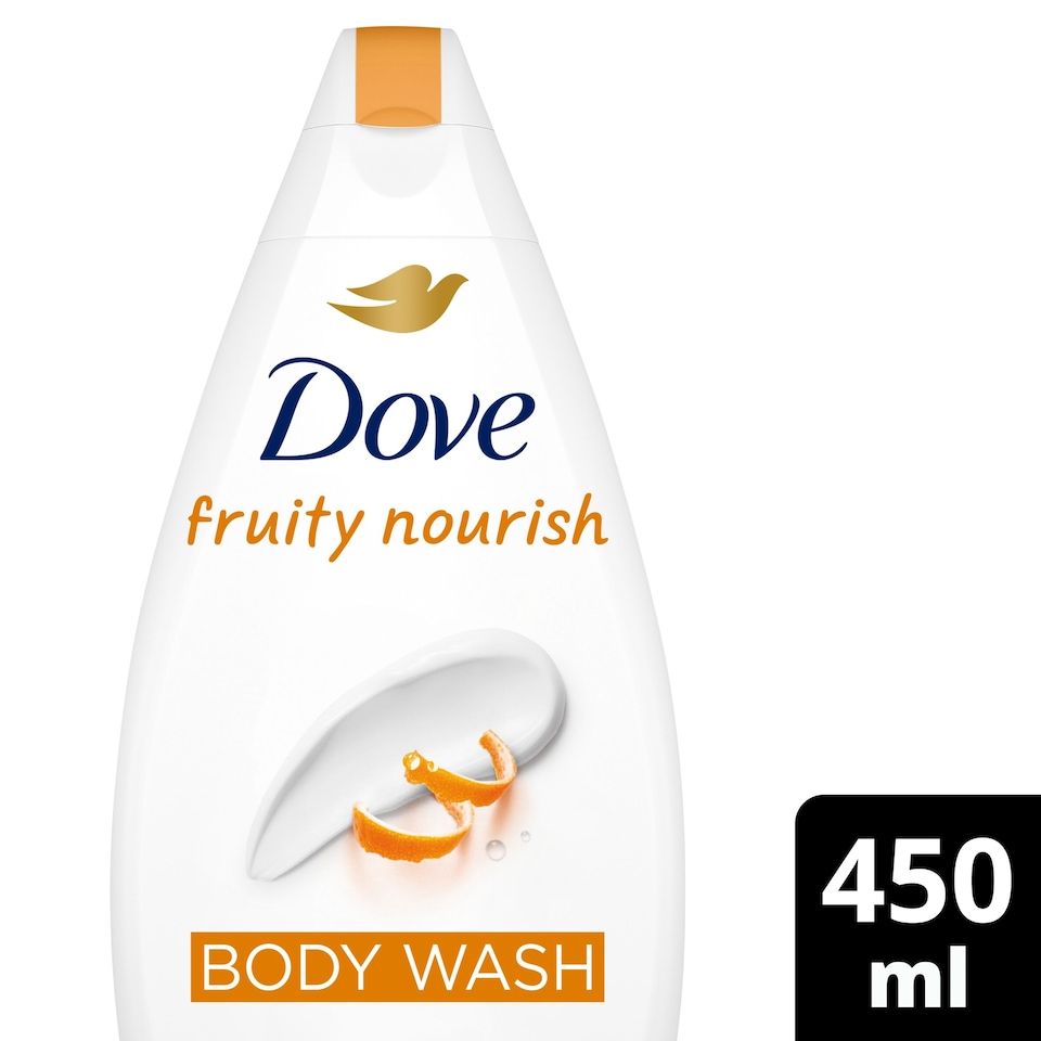 image 1 of Dove Fruity Nourish 24hr Moisturisation Body Wash Shower Gel 450ml
