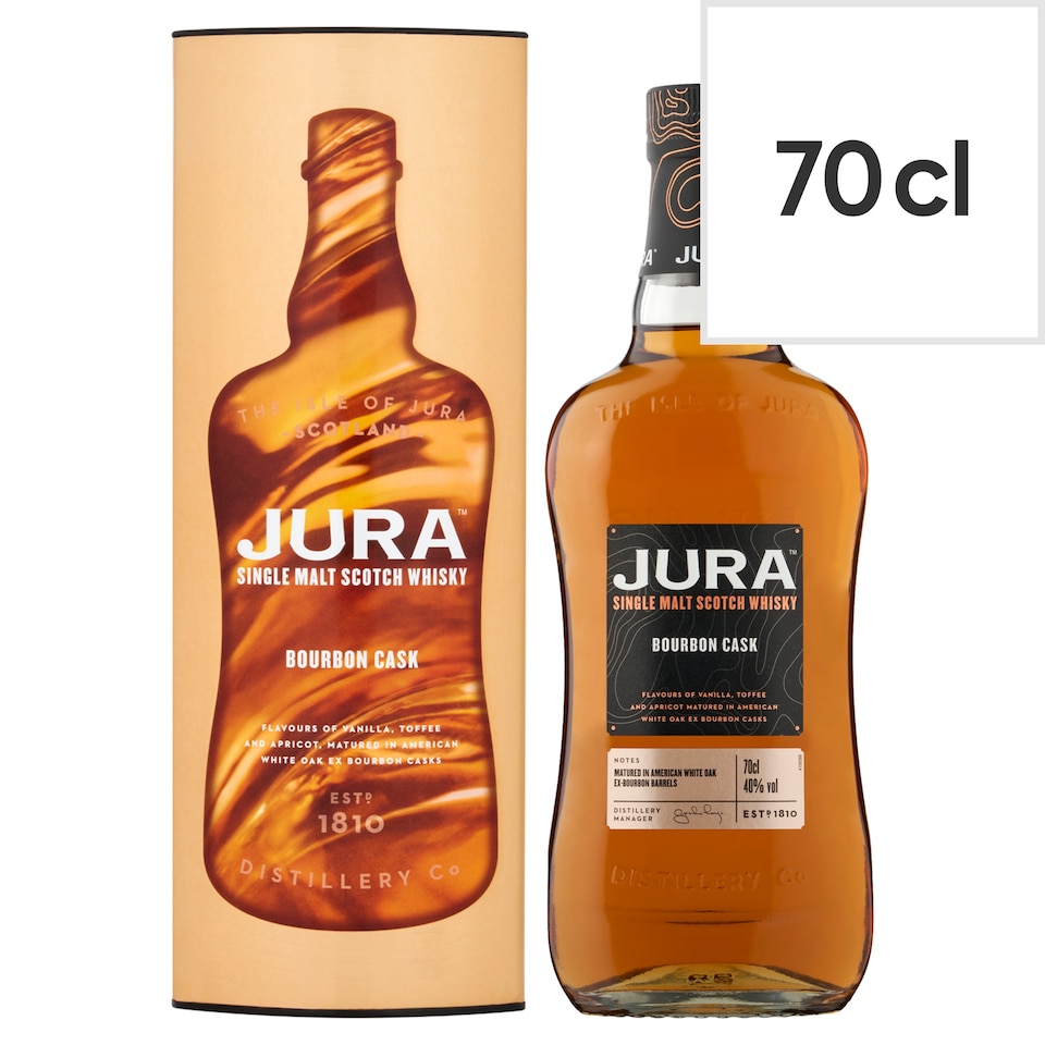 Jura Single Malt Scotch Whisky Bourbon Cask 70cl
