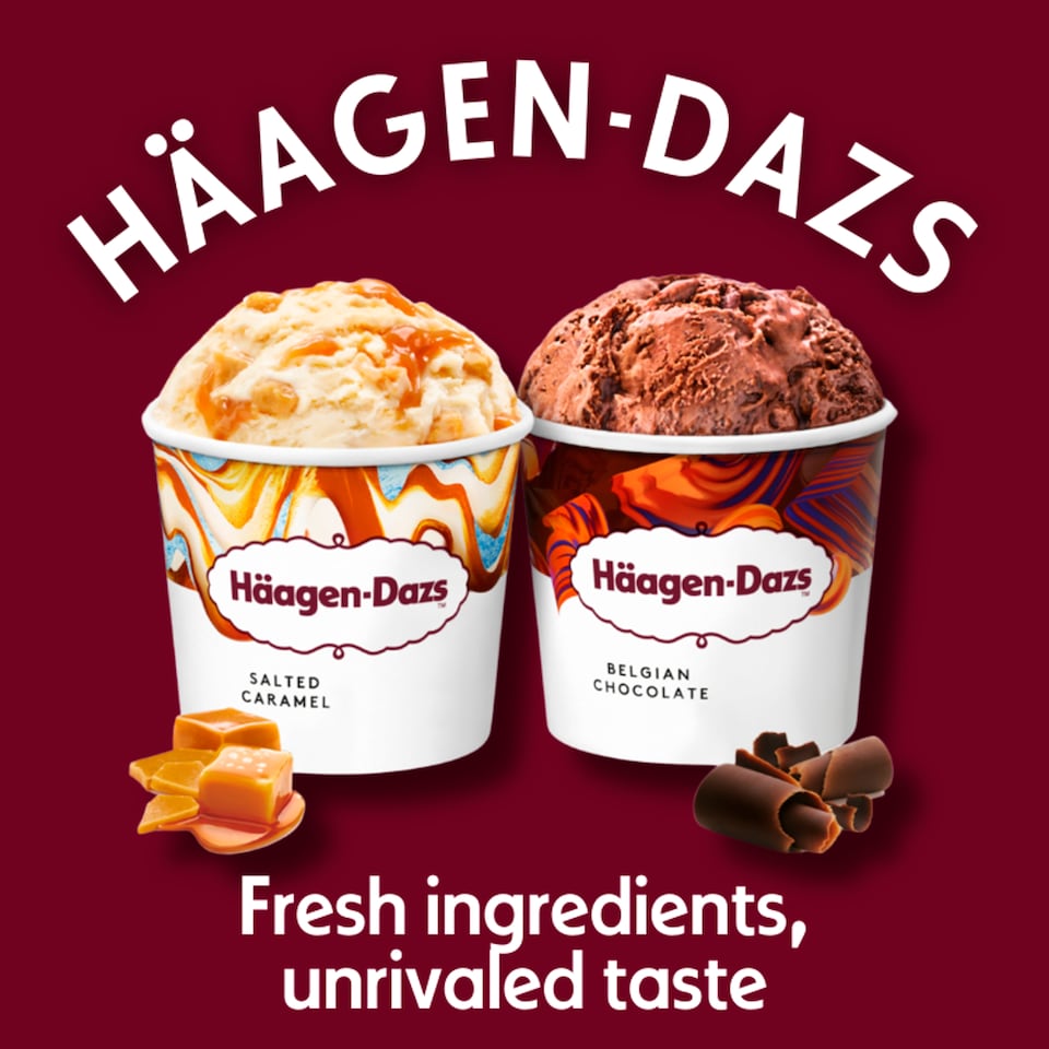 image 1 of Haagen-Dazs Indulgence Collection Mini Cups Ice Cream 4x95ml