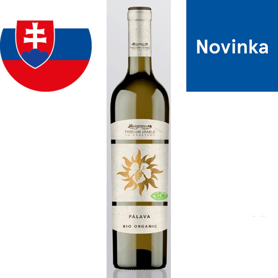 Predium Vráble Pálava víno biele polosuché 0,75 l