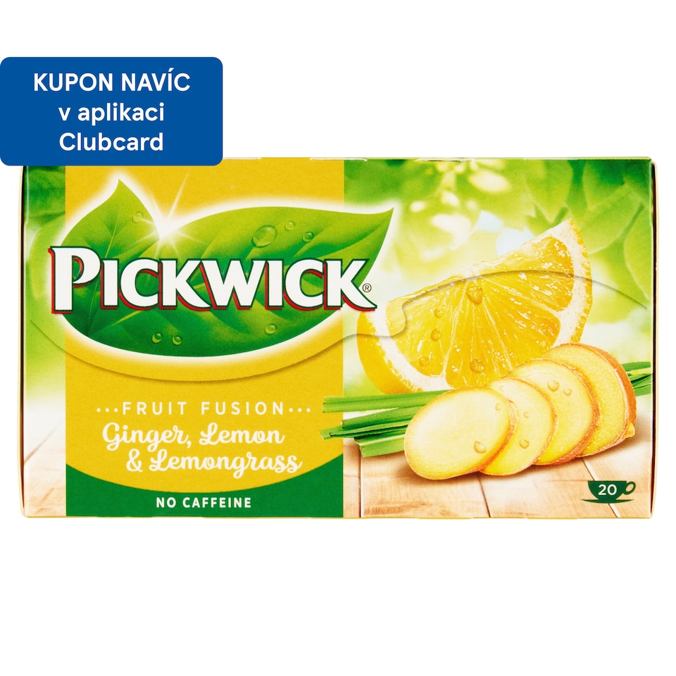 Obrázek 1 pro produkt Pickwick Fruit Fusion Ovocnobylinný čaj se zázvorem, citronem a citronovou trávou 20 x 2g (40g)