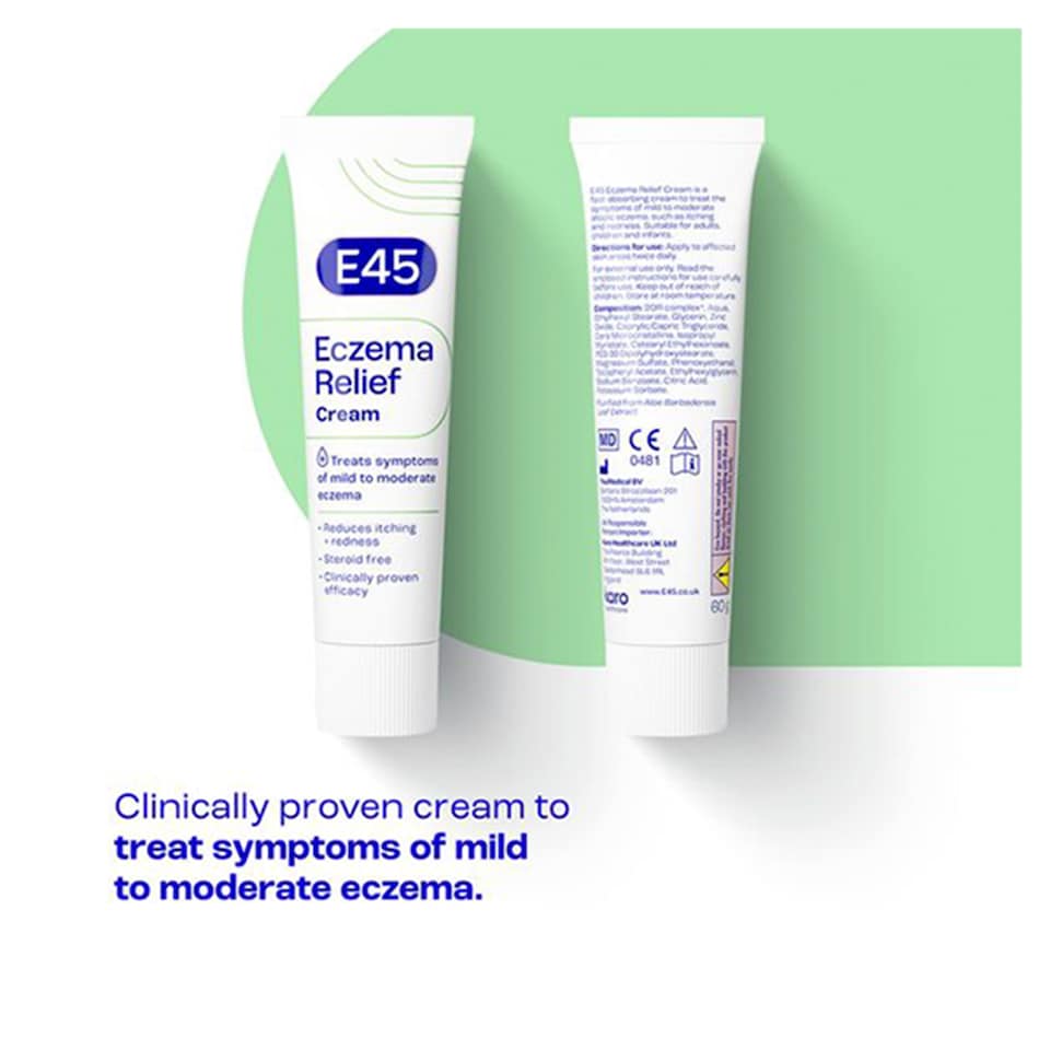 image 1 of E45 Eczema Relief Cream 60g