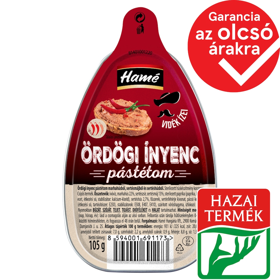 Hamé Ördögi Ínyenc Pate 105 g