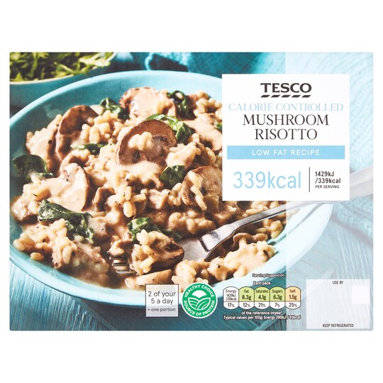 Tesco Mushroom Risotto 385G Tesco Groceries