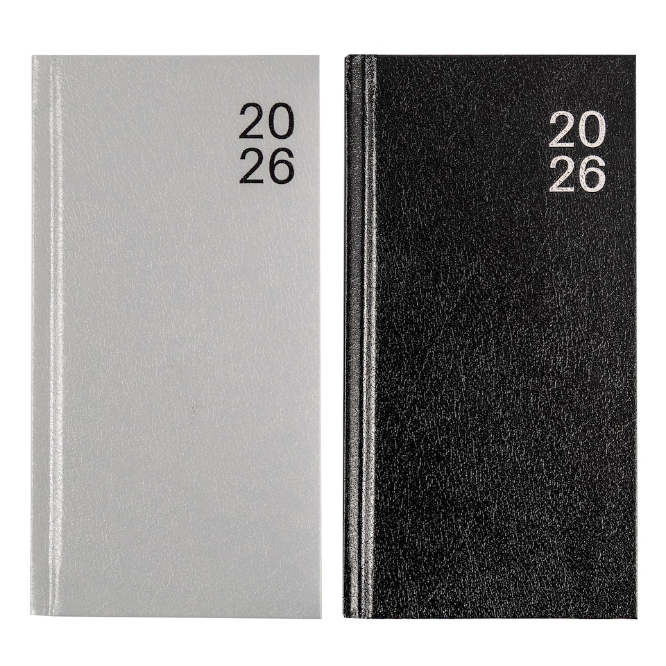 CASEBOUND SLIM WEEK TO VIEW DIARY 2026 ASSORTED