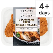 Tesco Southern Fried Breaded Chicken Fillets 300G