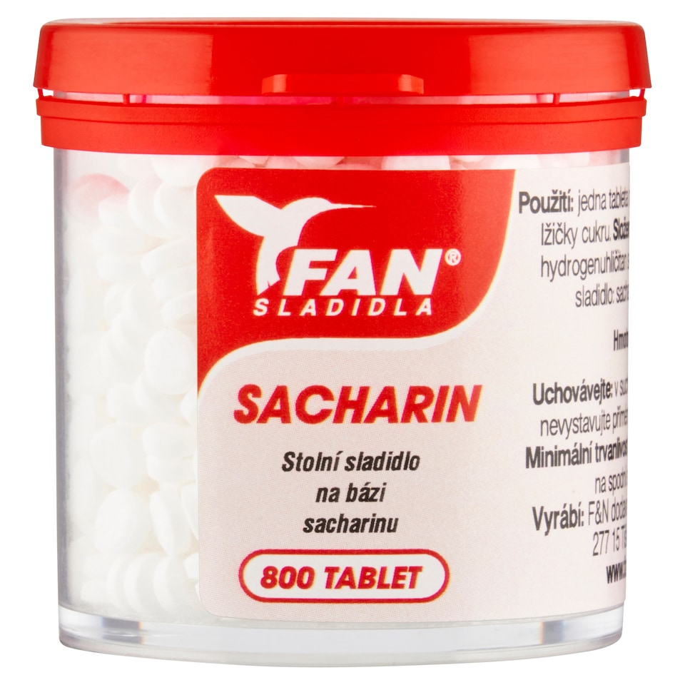 image 1 of FAN Sladidla Saccharin Table Sweetener 800 Tablets 50g