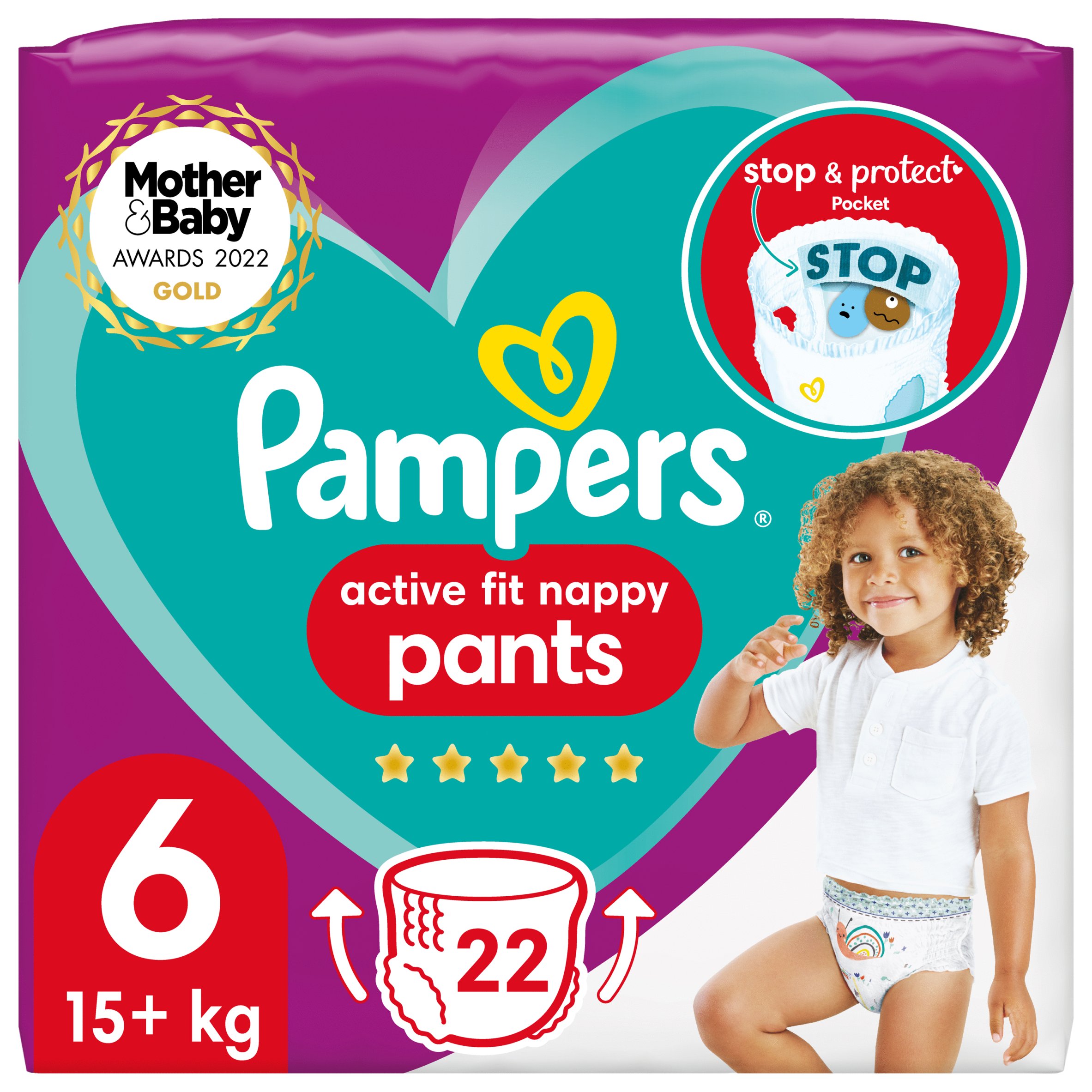 Pampers Active Fit 22 Nappy Pants Size 