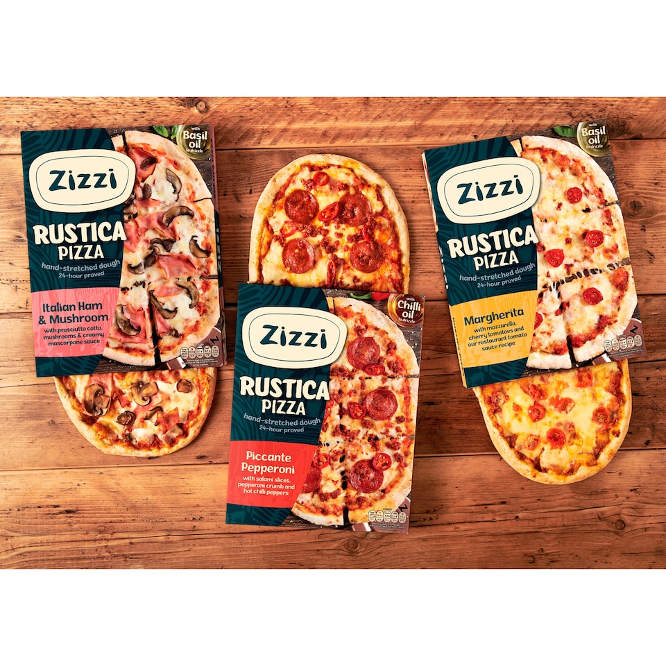 image 1 of Zizzi Rustica Pizza - Piccante Pepperoni 410g
