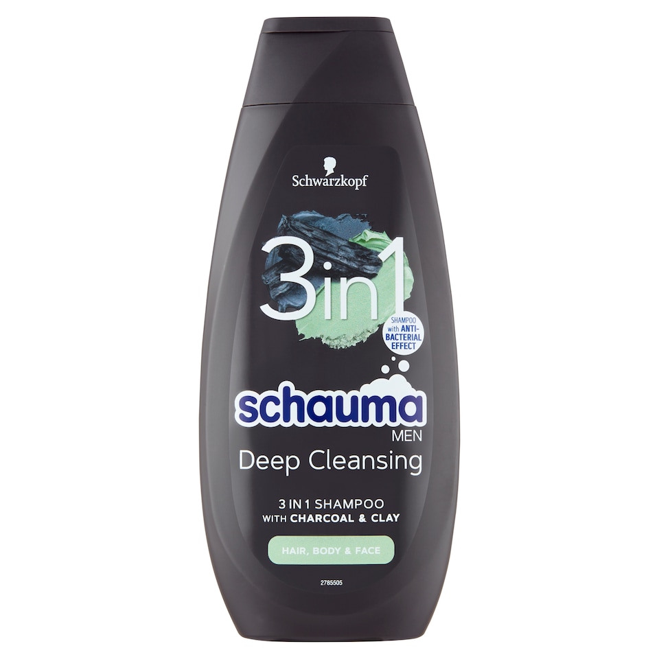 obrázok 1 z Schauma Men Deep Cleansing šampón 3 v 1 400 ml