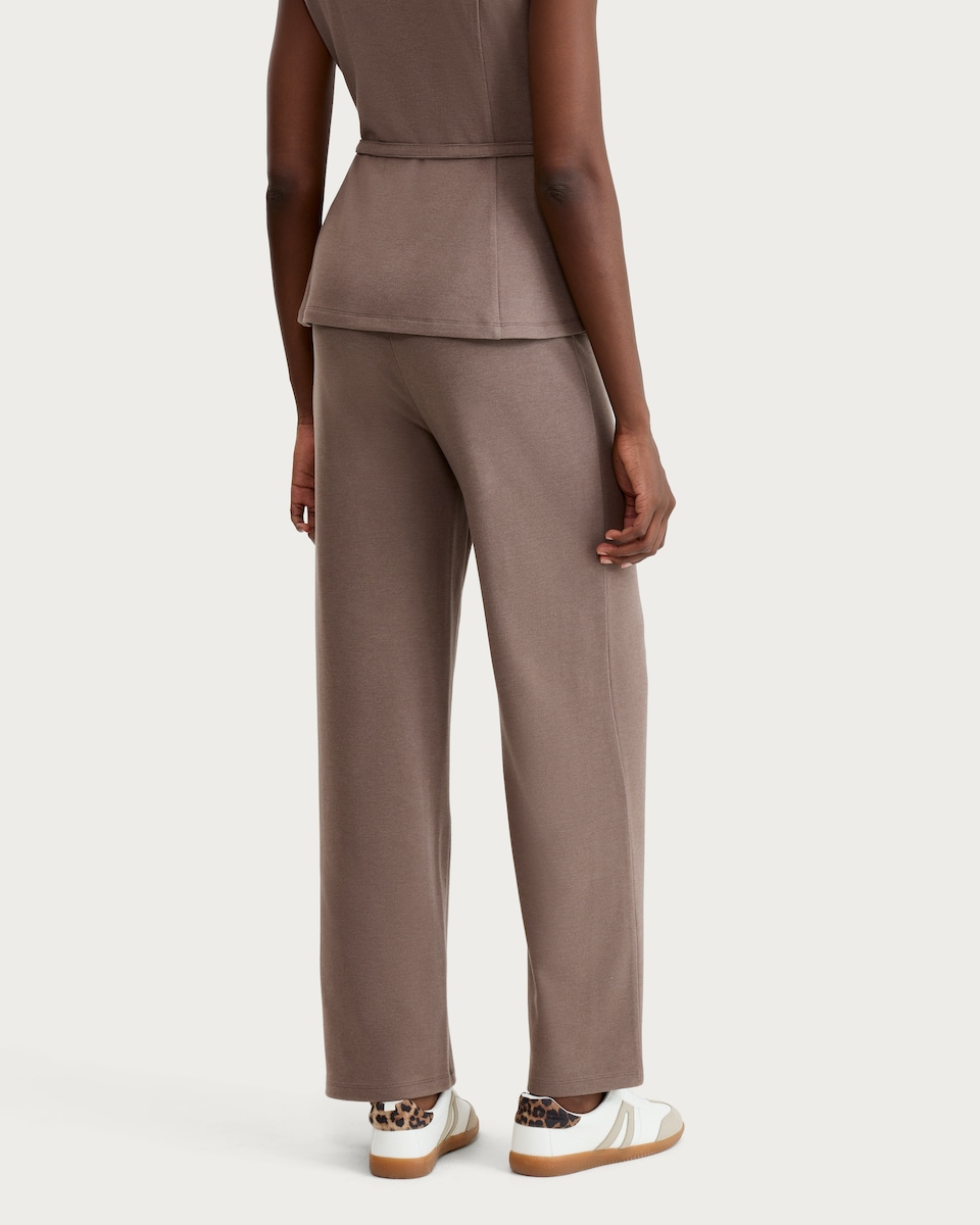 image 1 of F&F Wide Leg Co-ord Trousers in Mink