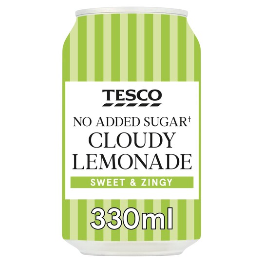 Tesco No Added Sugar Cloudy Lemonade 330Ml Tesco Groceries