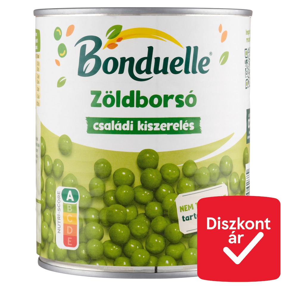 Bonduelle zöldborsó 800 g  1. kép