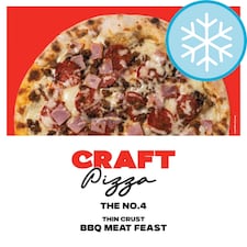 Craft Pizza The No.4 Thin Crust BBQ Meat Feast 495g