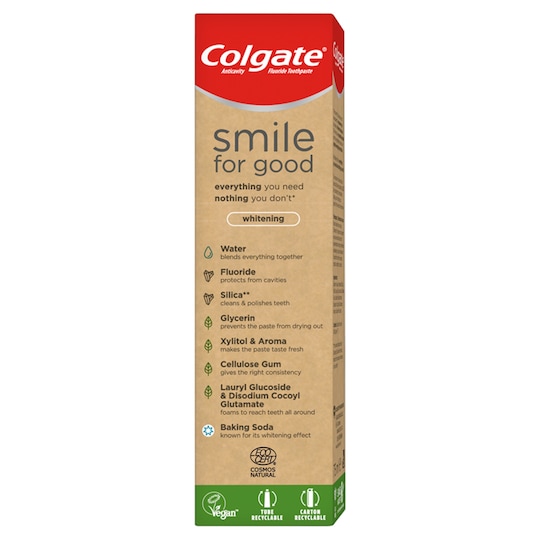 Colgate Smile For Good Whitening Toothpaste 75Ml Tesco Groceries