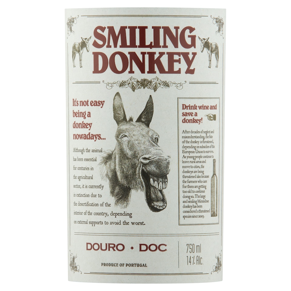 image 1 of Smiling Donkey Red Wine 750Ml