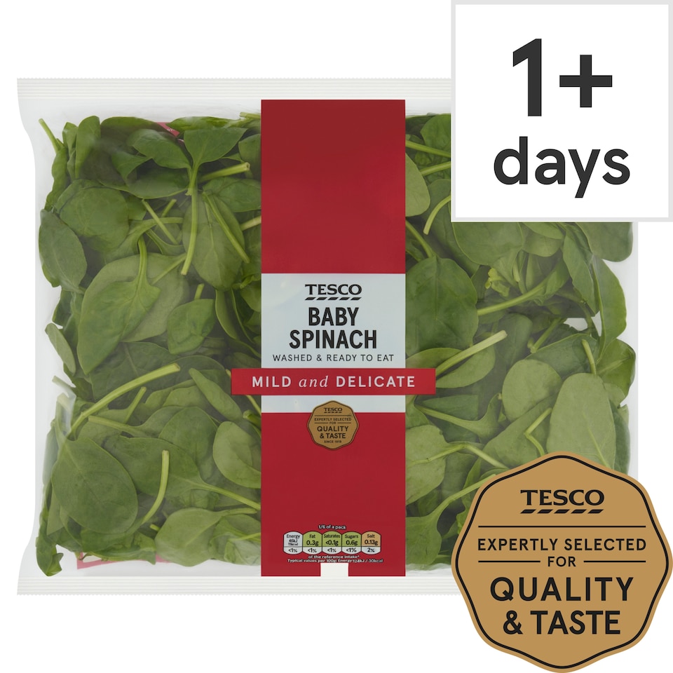 image 1 of Tesco Baby Spinach 220G