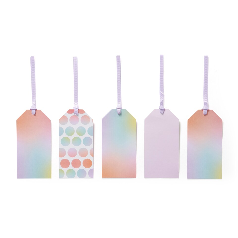 image 1 of Paperchase Ombre 5 Pack Gift Tags