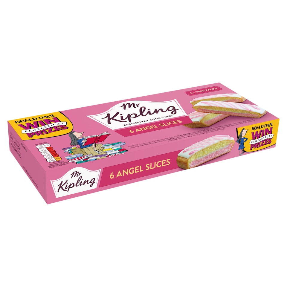 image 1 of Mr Kipling Angel Slices Vanilla Cake 6 Pack