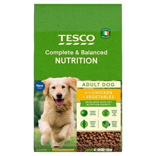 Tesco Nutrition Chicken And Vegetable Adult Dog Food 12Kg Tesco Groceries