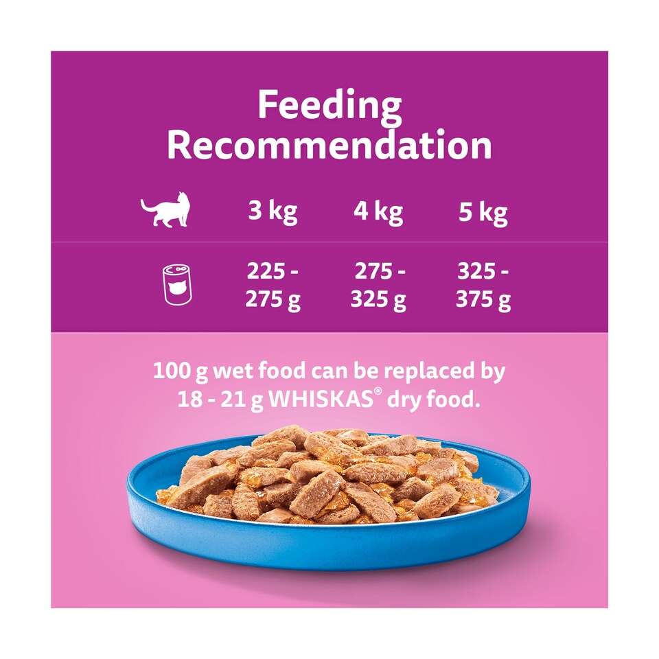image 1 of Whiskas Adult Cat Food Tin Cans Ocean Menu in Jelly 6x400g