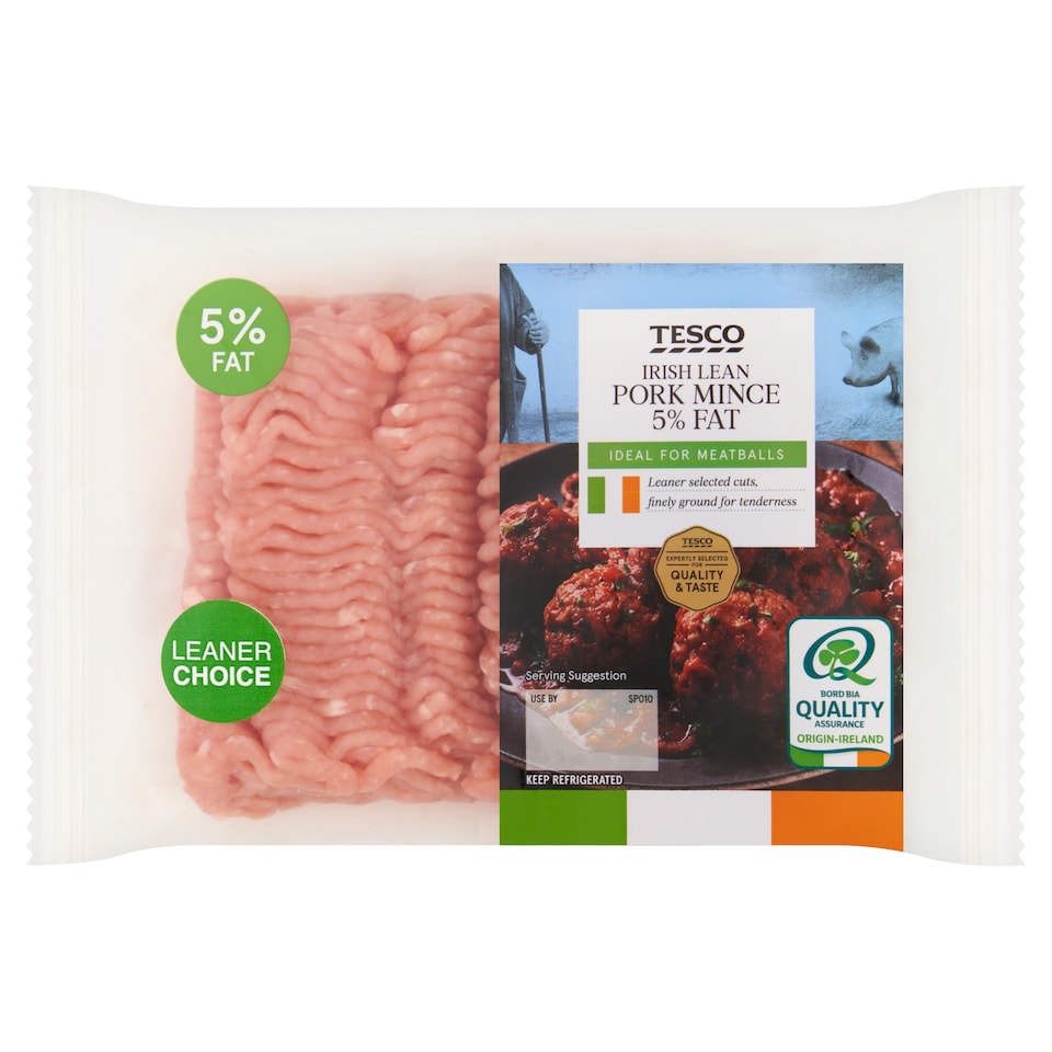 Tesco Irish Lean Pork Mince 5% Fat 400g