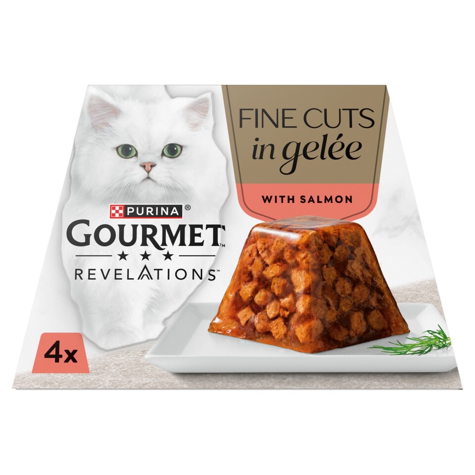 image 1 of Gourmet Revelations Gelée Salmon in Jelly Wet Cat Food 4x57g