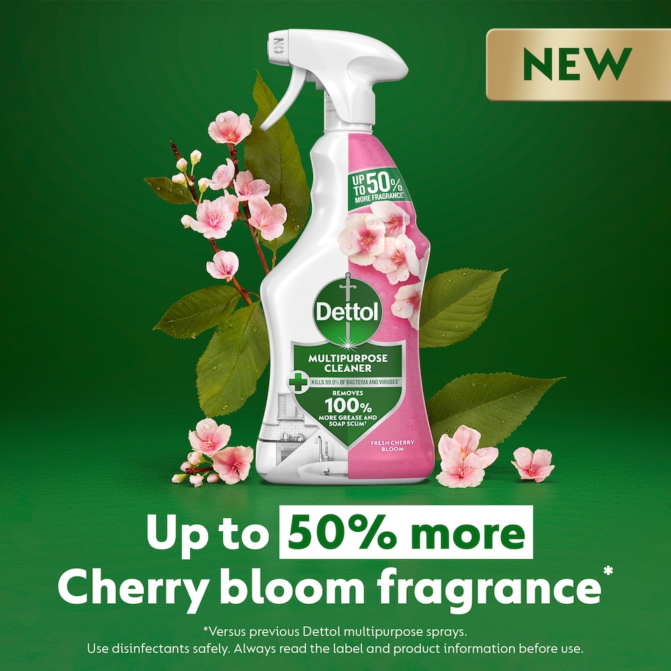 image 1 of Dettol Multipurpose Cleaning Spray Fresh Cherry Bloom 750ml