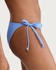 image 2 of F&F Tie Side Bikini Bottoms in Blue