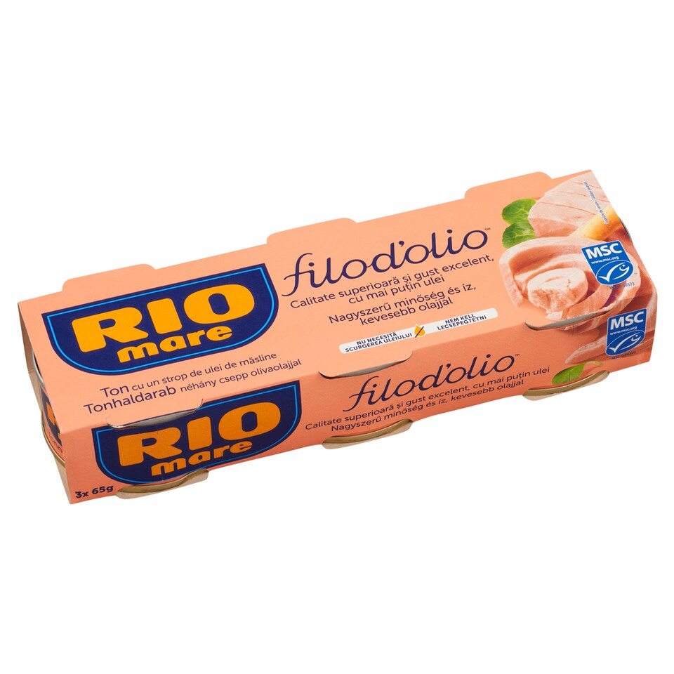 obrázok 1 z Rio Mare Filod'olio tuniak v olivovom oleji 3 x 35 g