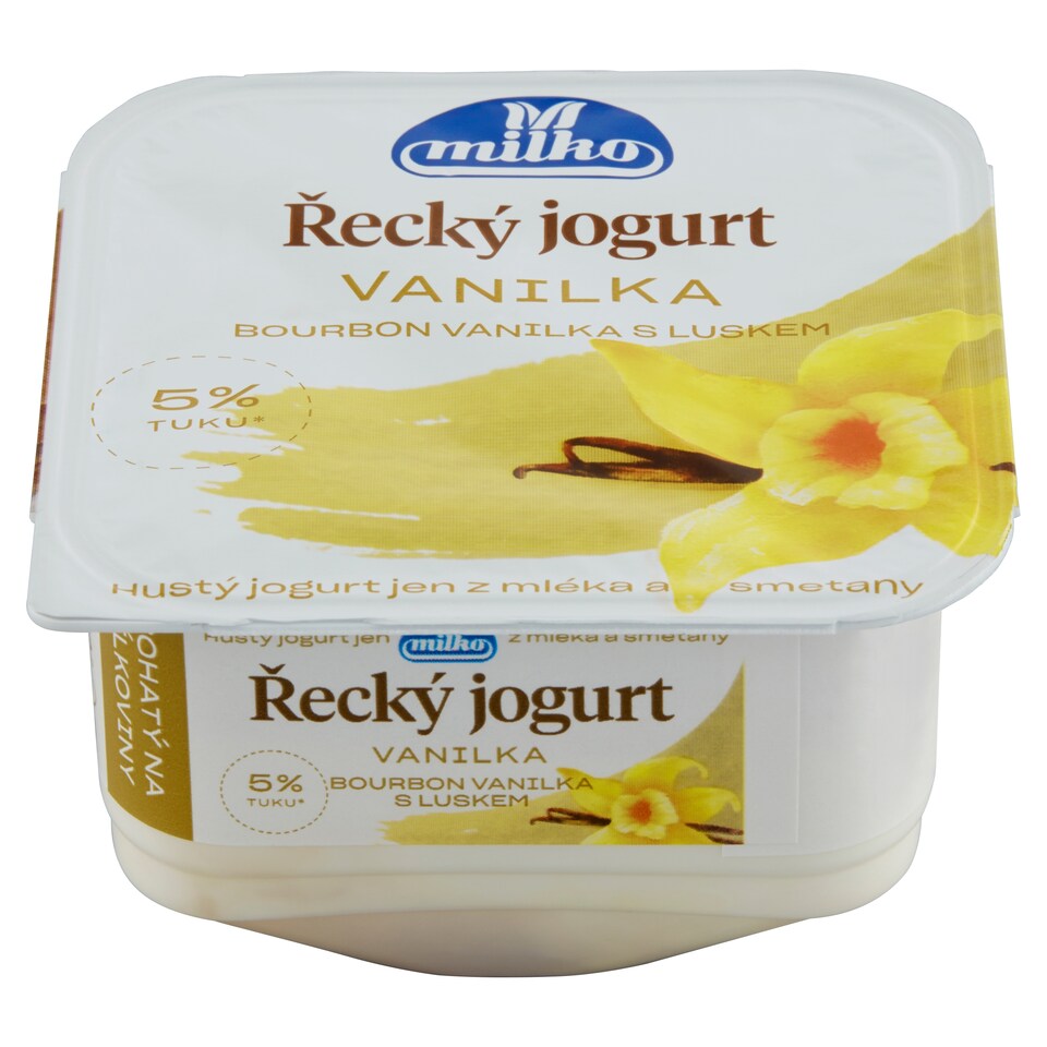 image 1 of Milko Greek Yoghurt 5% Vanilla/Chocolate 140g