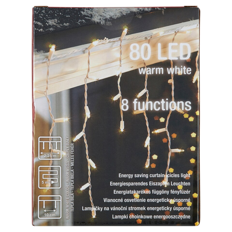 Snowmeister SM2005 80 LED vianočné osvetlenie energeticky úsporné 5 m