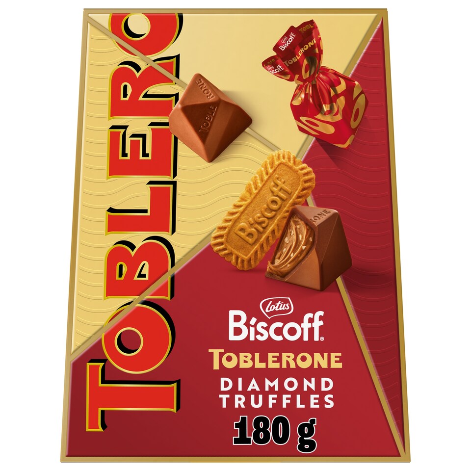 TOBLERONE Lotus Biscoff Dimond TRUFFLES 180G