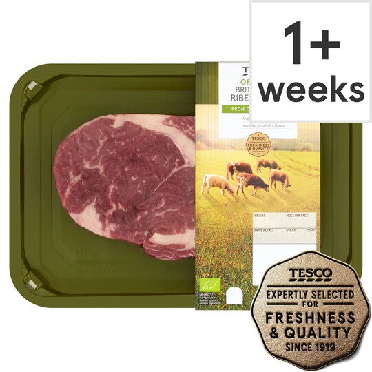 Tesco Organic Beef Ribeye Steak Tesco Groceries