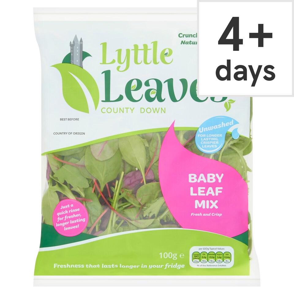Lyttle Leaves Unwashed Baby Leaf Mix 100g