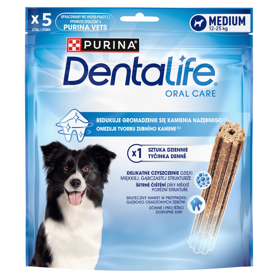 Purina Dentalife Oral Care Medium 12-25 kg Complementary Pet Food for Adult Dogs 115 g