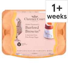 Clarence Court Burford Browns Free Range Eggs 6 Pack