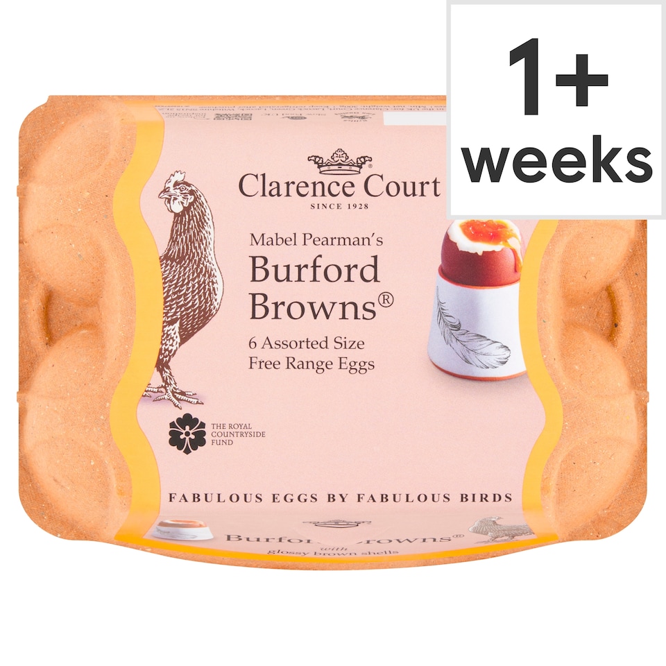 Clarence Court Burford Browns Free Range Eggs 6 Pack