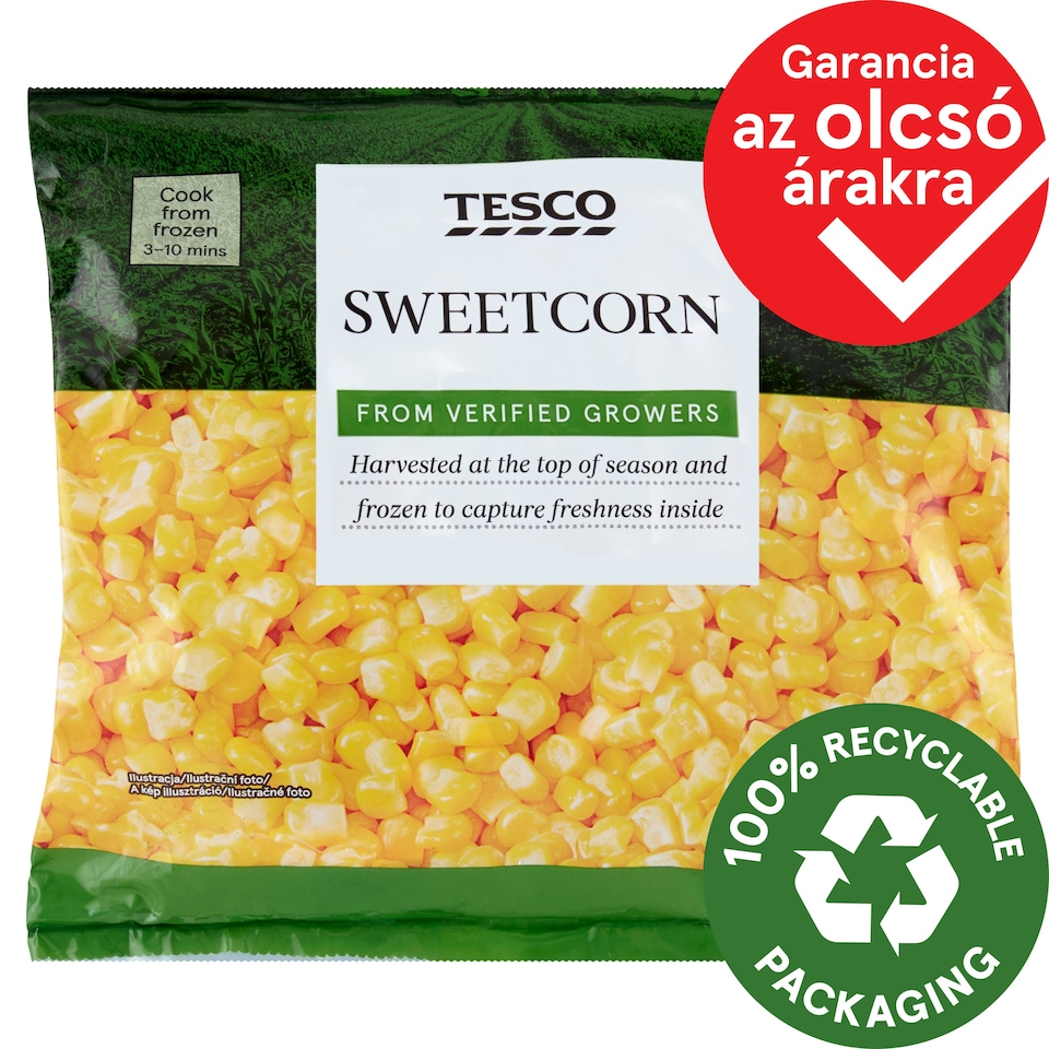 Tesco Quick-Frozen Sweetcorn 450 g