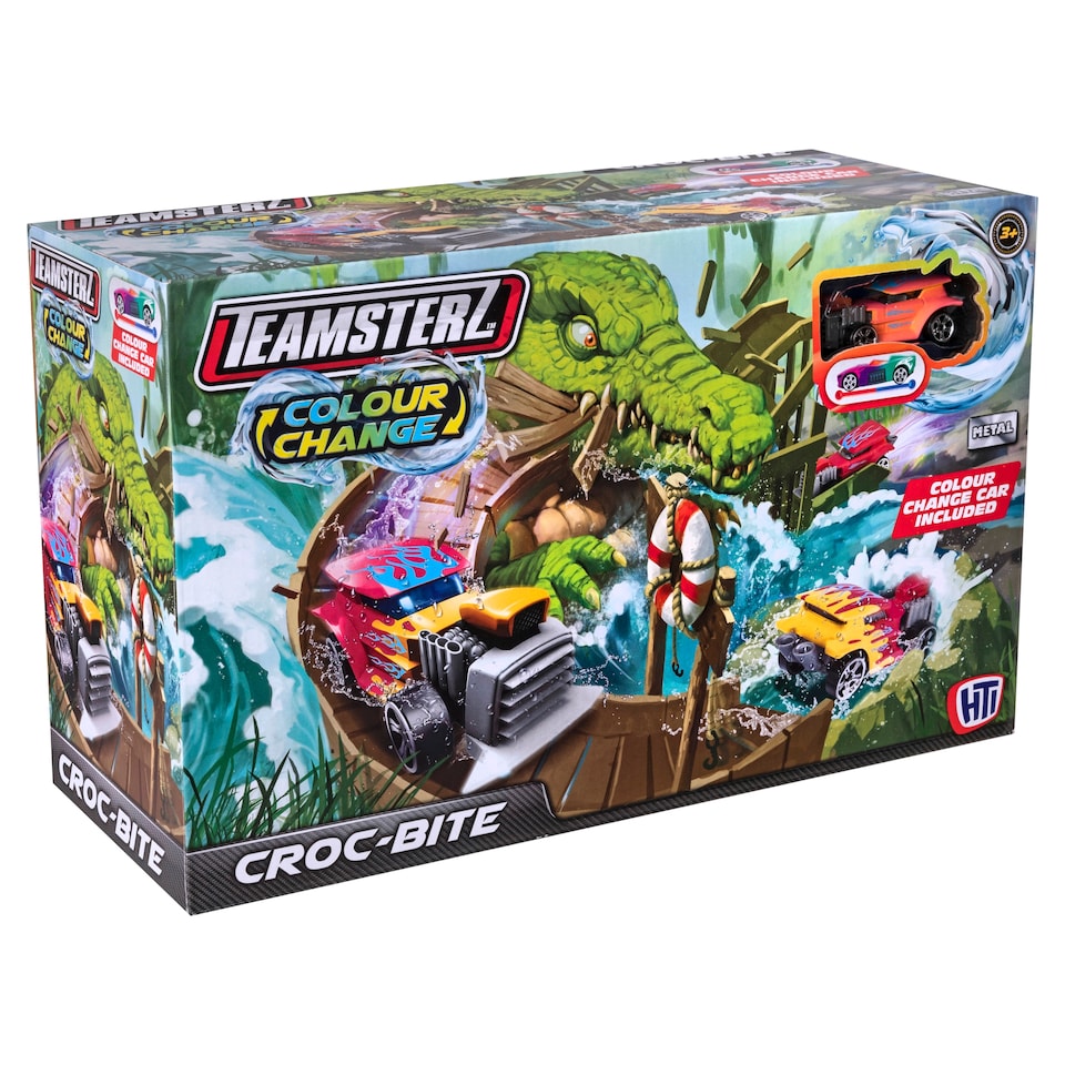 Teamsterz Colour Change Croc-Bite + 1 Car