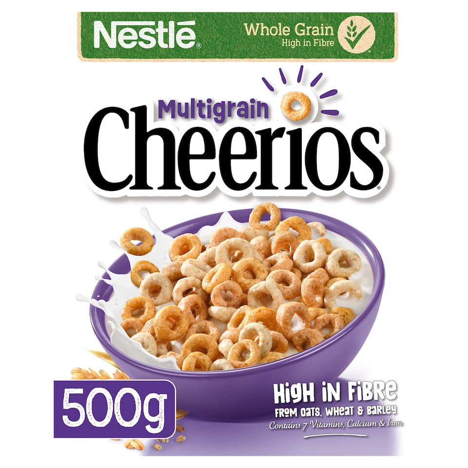 image 1 of Nestlé Cheerios Multigrain Hoop Breakfast Cereal 500g