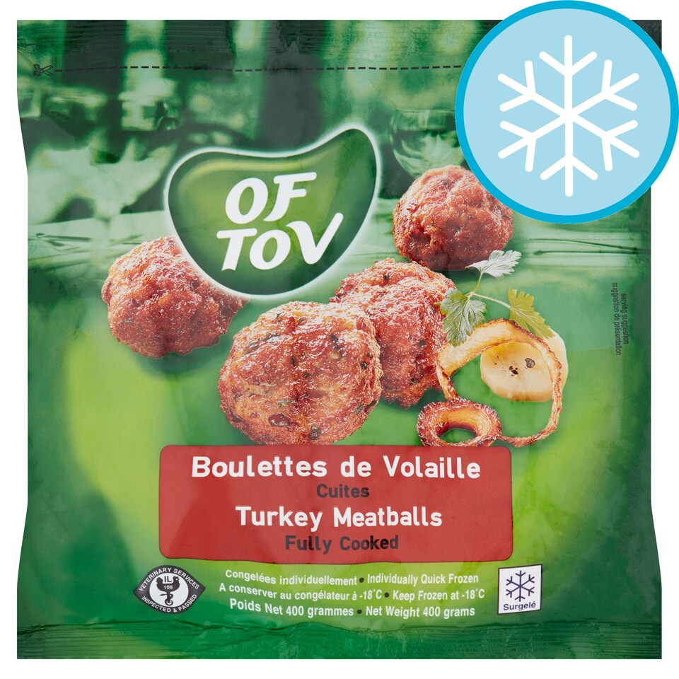 Of Tov Turkey Meatballs 400G