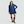 Navy, F&F Pure Cotton Collared Denim Shirt Dress in Navy