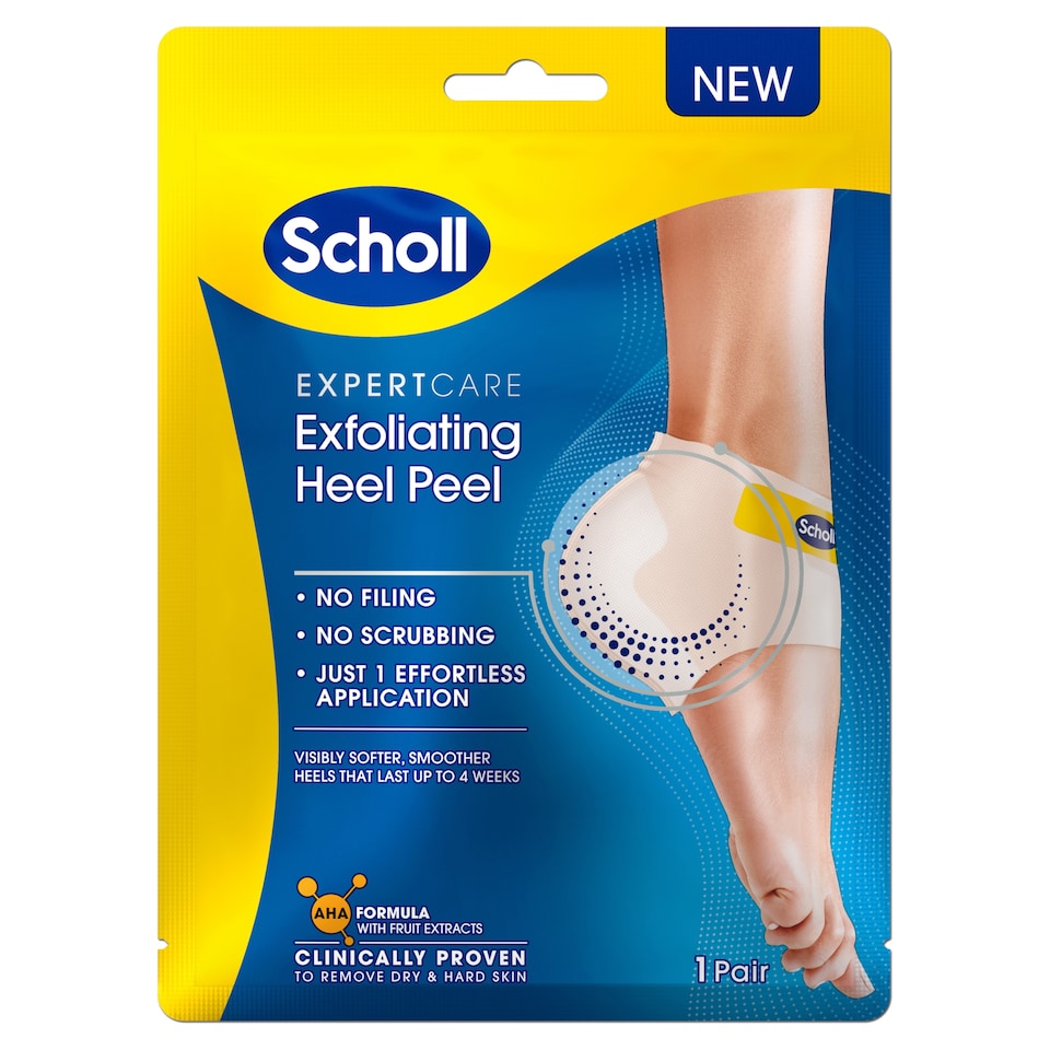 Scholl ExpertCare Exfoliating Heel Peel 1 Pair