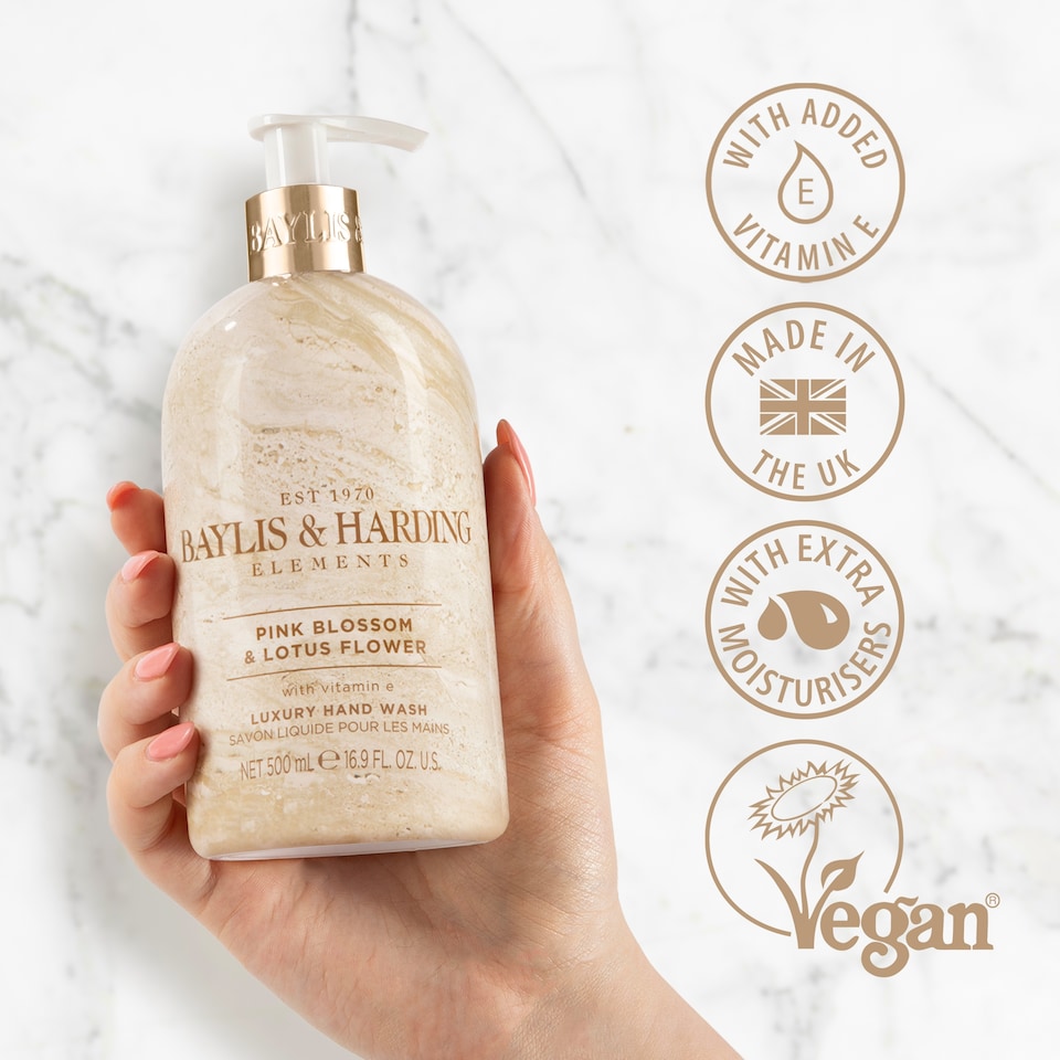 image 1 of Baylis & Harding Pink Blossom & Lotus Flower Hand Wash 500Ml